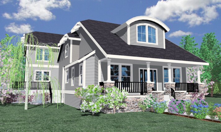 M-1935 House Plan Front