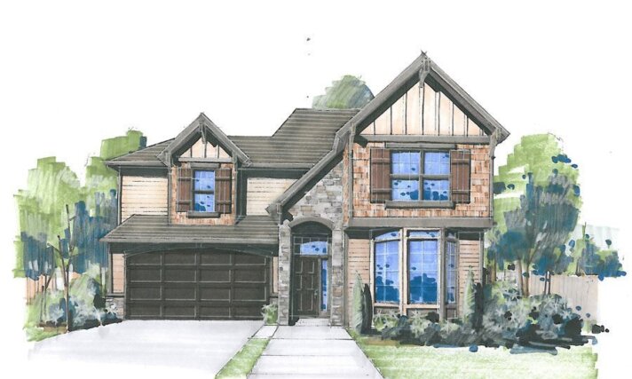 Front Rendering House Plan