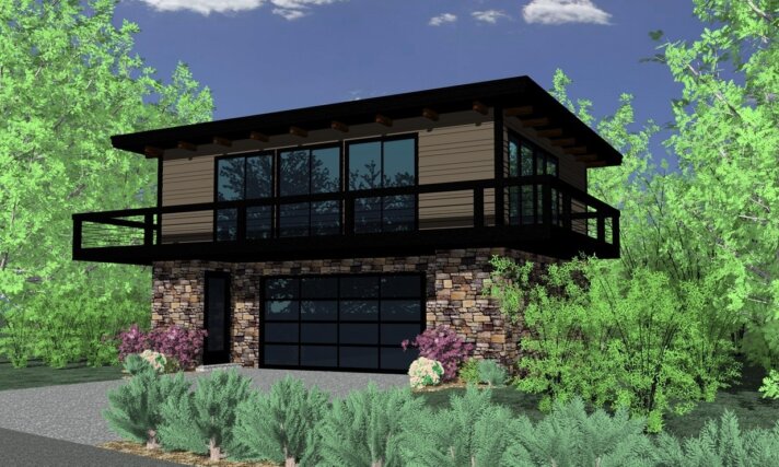 MM-1159 1 Loft House Plan