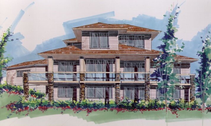 Rear View House Plan