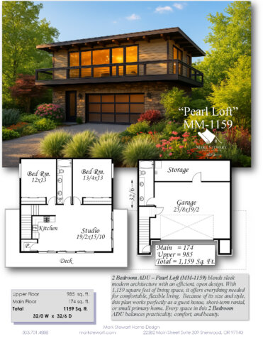 Modern ADU - Pearl Loft - MM-1159 Two Bedrooms - huge garage