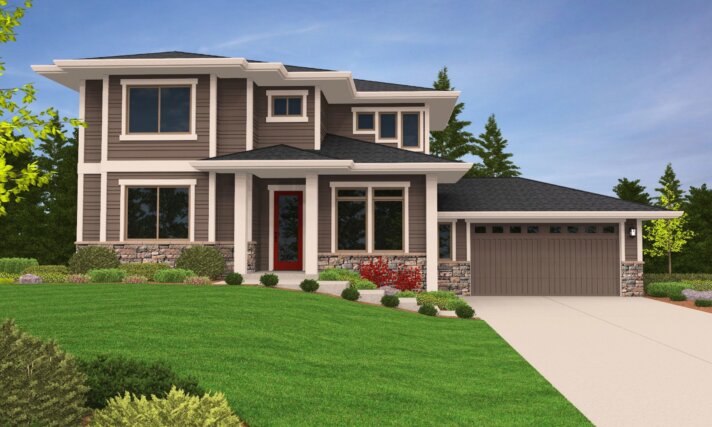 House Plan M-1887-JD Front View