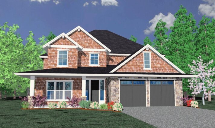 Front Exterior House Plan