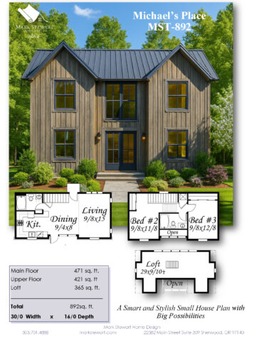 Rustic Affordable Tiny House Plan, with unmatched curb appeal and value 