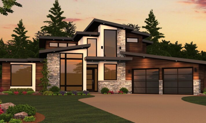 Sting X-16A - Perfect Modern Home Design Main floor suite- loft- vaulted - MM-2515