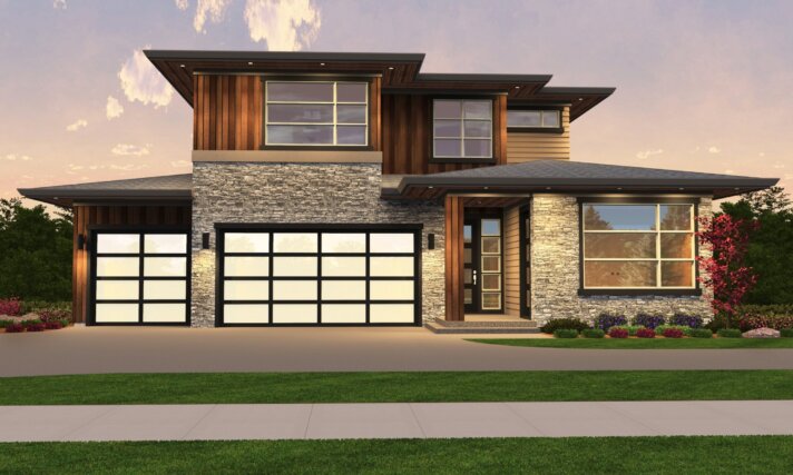 Madonna-2 - Modern Downhill Home Design 5 BD 3 Car Open Concept - MM-4078-JTR