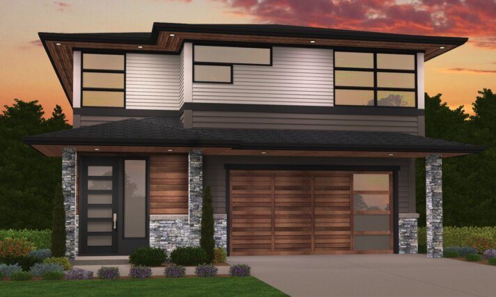 Shanti - Popular Modern Narrow Family Home Design - MM-2941-CH