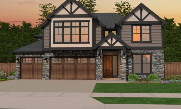 5 Victoria- Large Traditional House Plan for a Family - M-4062-GFH