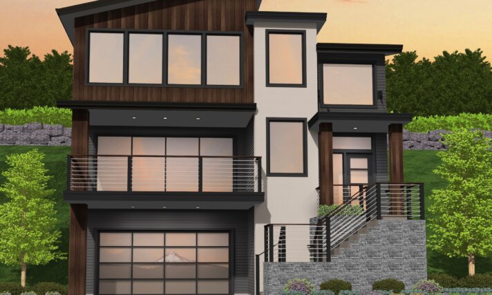 9-Viewpoint - Uphill View lot House Plan - MM-3033-BC
