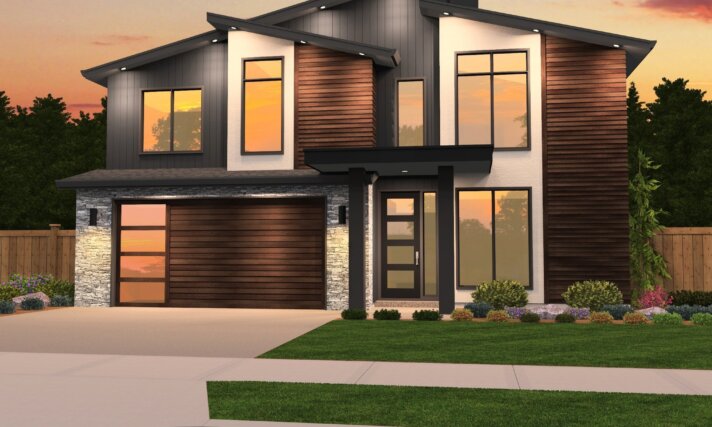 Maximum Joy - Affordable Best Selling Modern House Plan 4 Bedrooms - MM-2402