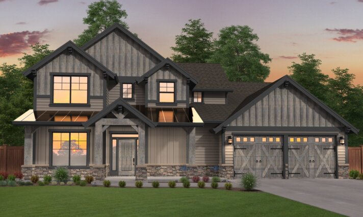 Sister 73 - Popular House Plan Lodge Style - Multi-generational - M-2890-GFH