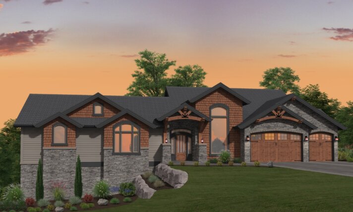 Sky Lodge Modern Lodge house plan