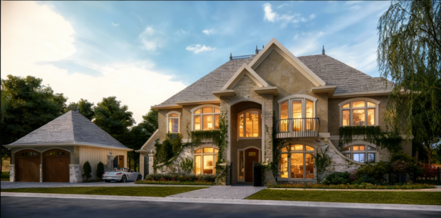 Million – Modern Storybook Country Mansion – M-5620-MILFront View