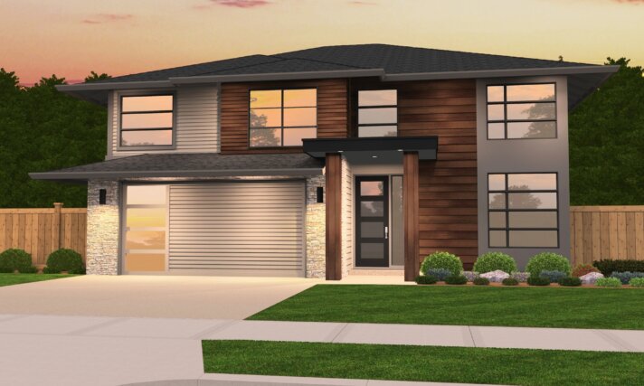 Swan Modern Hip Roof Home