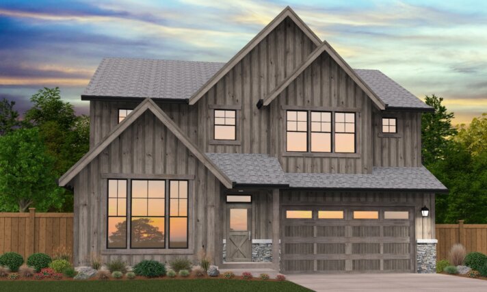 Austin - Builder Favorite Two Story Rustic Famhouse - M-2442-WC-F