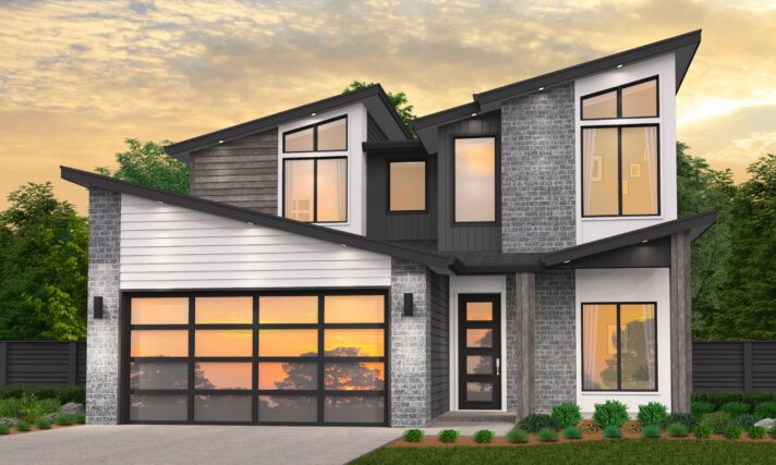 Brookside Teton - Narrow Modern Two Story Volume Ceiling 4 bedroom -MM-2512-A