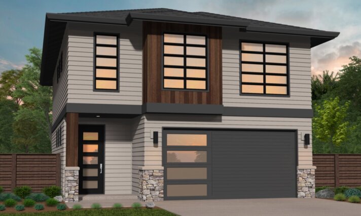 modern two story home