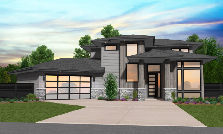 Modern Prairie Home Eagle Front