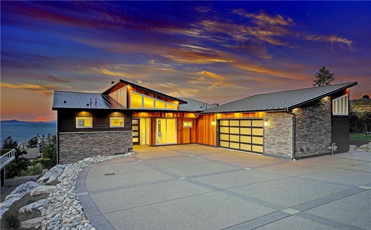 Shed roof modern house plan