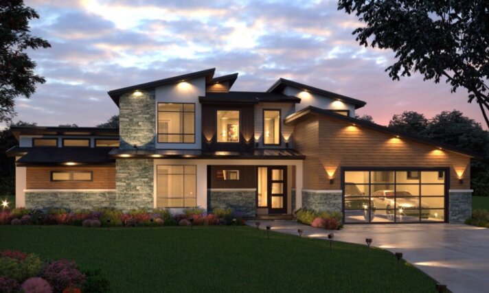 shed roof house plan