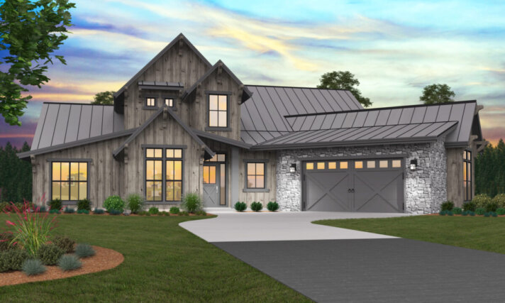 Cape May - Airy Best selling Open One Story Rustic House Plan - MF-2238