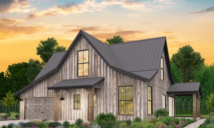Rustic Barn House Plan
