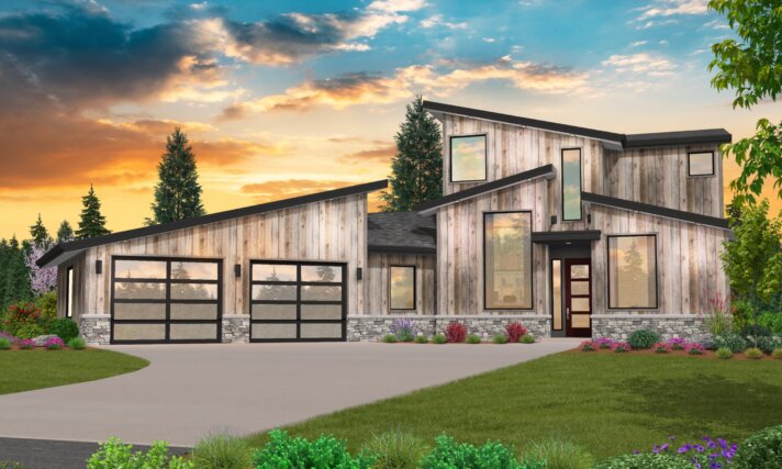 rustic modern house plan