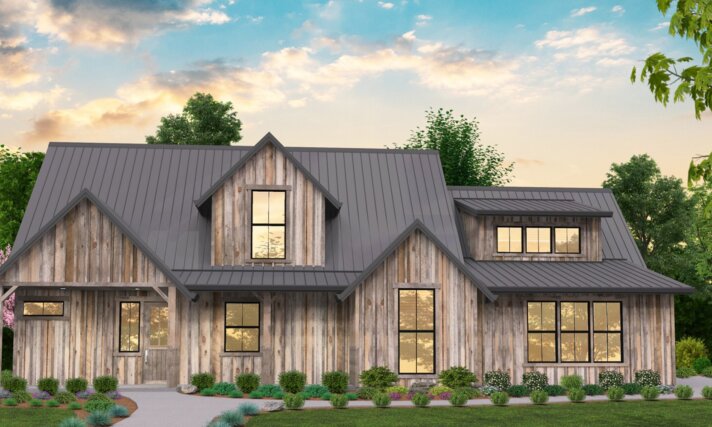 The Answer - Rustic Barn House  Plan - MF-1786