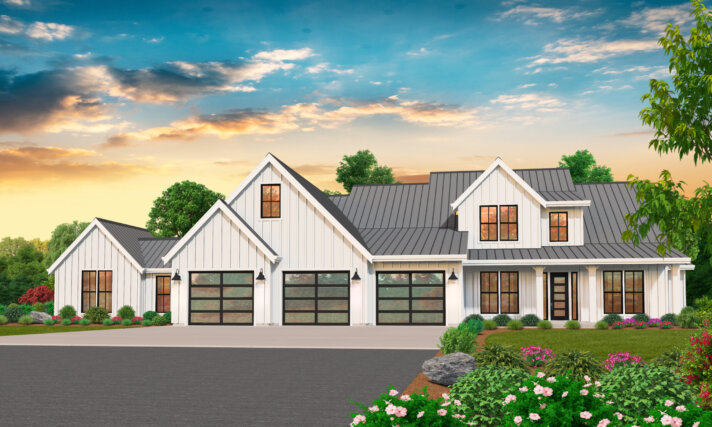 rustic one story farmhouse