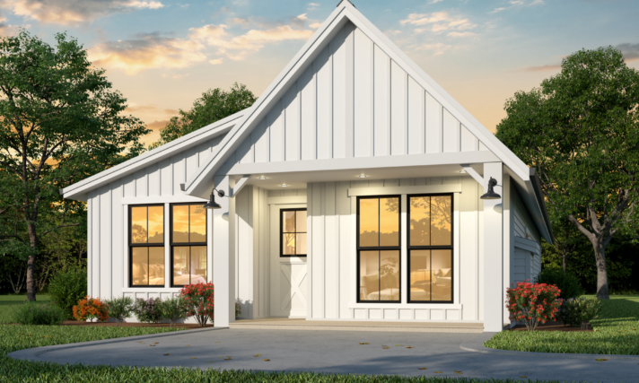 Smith Creek Ranch - One Story Narrow Modern Farmhouse - MF-1416
