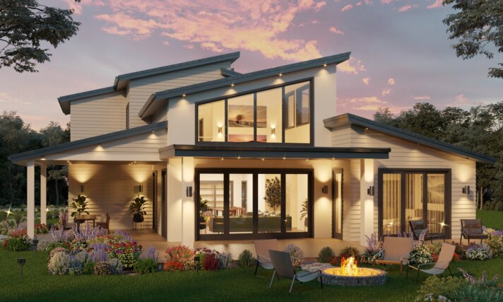Spectacular - Modern Shed Roof House Plan - SB-2637