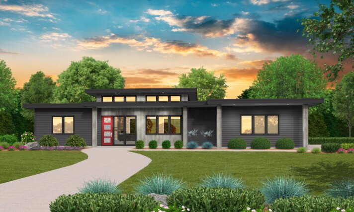 Ramble On - Modern Single Story House Plan - MM-2270