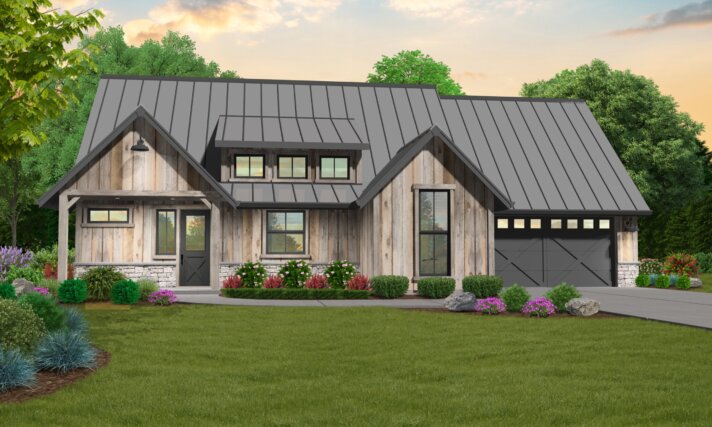Sunflower - Rustic Home Design - MF-2018