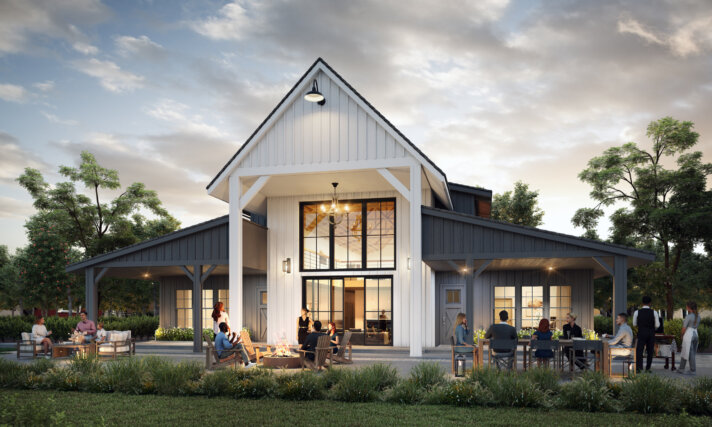 Natural Order - Large Luxury Barn Style  House Plan - MB-5375