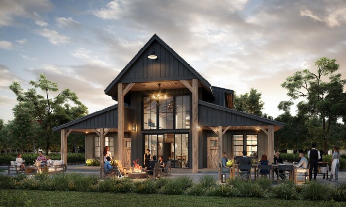 Natural Freedom Barn House - Beautiful Best Selling Barn House Plan - MB-3247