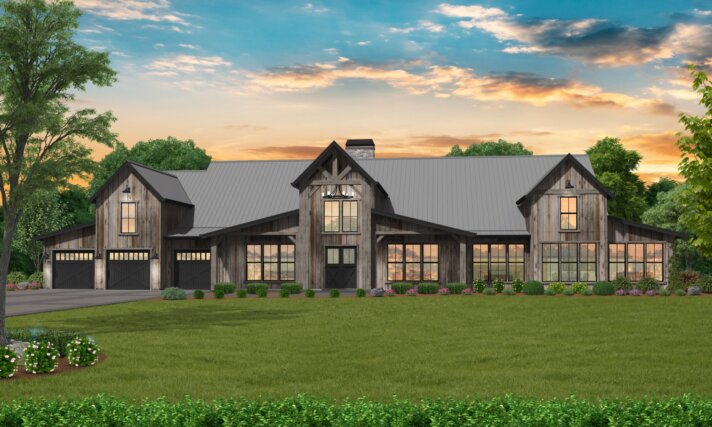 Forever Clear - Huge Fantastic Farm House Plan - MB-5979