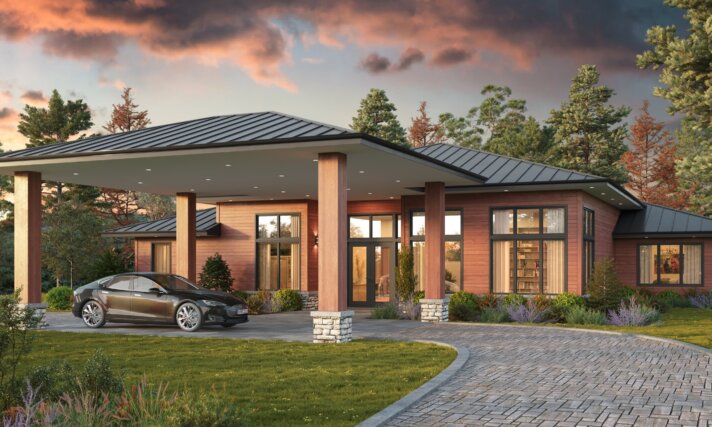 Modern Single Story House Plan