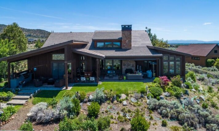 Luxury Barnhouse Plan Rear View