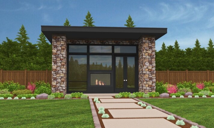 Brilliant Future - Modern Small 1 Story House Plan - MM-749