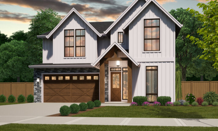 Westfall - Narrow 5 bedroom farm house plan - MF-3289