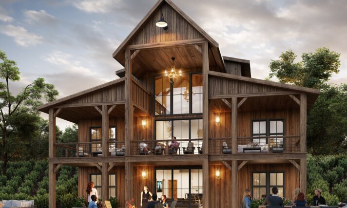 RALEIGH House Plan - Rustic 2 Story Barn House - MB-4046