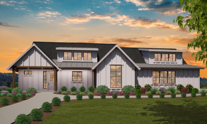 ENDLESS PROGRESS - AMERICAN FARM HOUSE PLAN MF-2206 FRONT VIEW