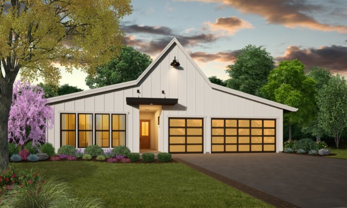 MODERN BARN HOUSE PLAN MB-2339 FAMILY FOREVER FRONT