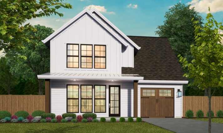 2 story affordable american house plan
