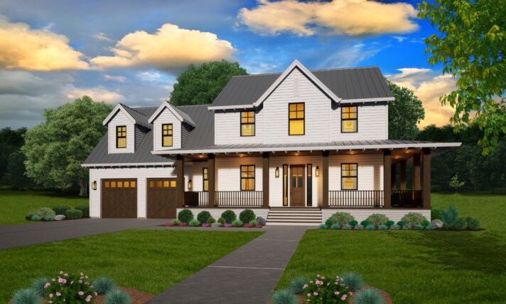 Modesto Haven - New American House Plan
