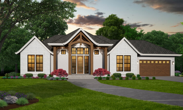 Silverleaf Story - French Country Fairytale style House Plan - M-1791-ST-G