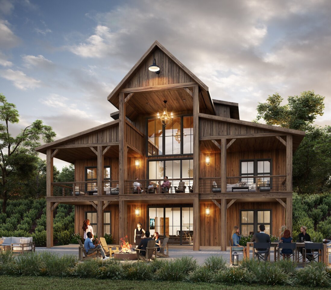 The Raleigh House Plan - a rustic 2-story barn house