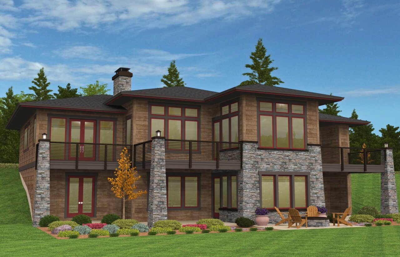 Wallowa – Rustic Modern Luxury House Plan M-4081-H 