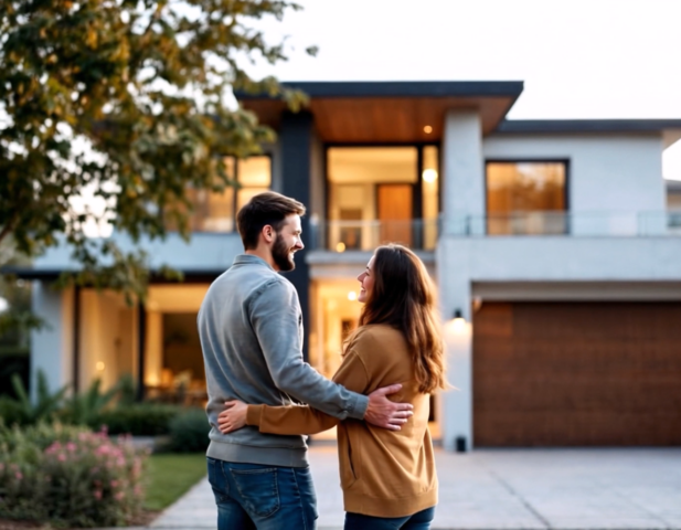 A couple who considered and chose to build a beautiful new home